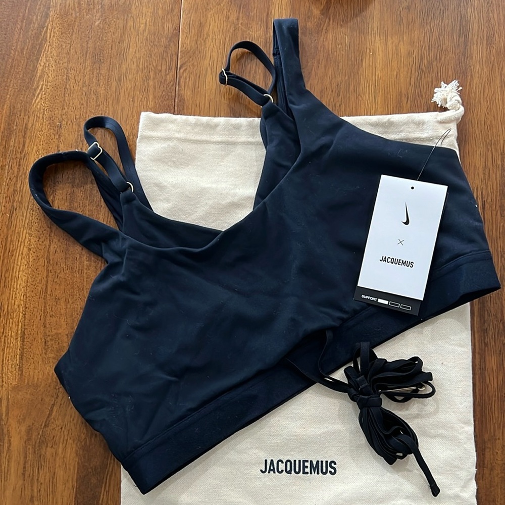 NEW! Jacquemus Nike Sports Bra Navy Sz L